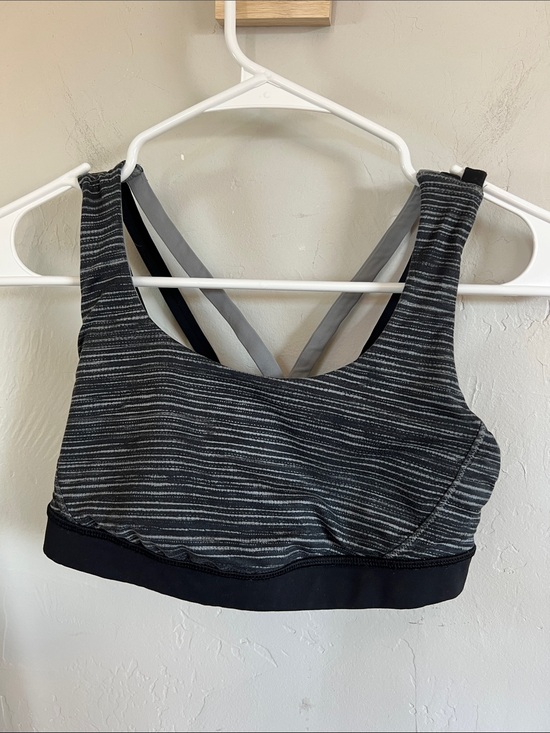 lululemon athletica Other - Lululemon grey and black sports bra. Faded logo on back, see picture